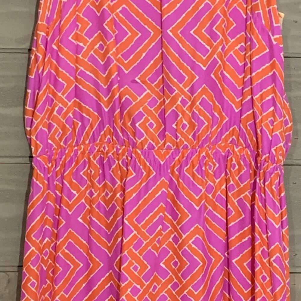 Alice & Trixie 100% Silk Dress Sundress Mini Womens L  Summer Beach Vacation - Picture 4 of 11